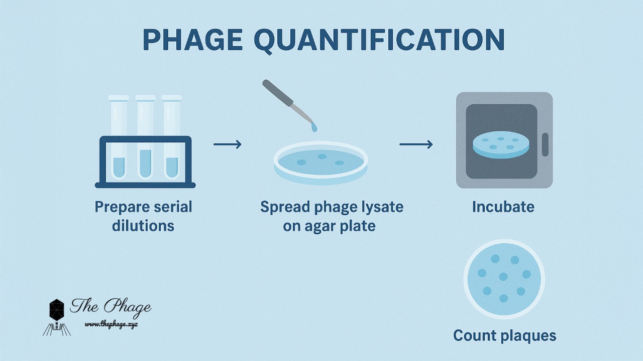 Phage quantification schematic diagram