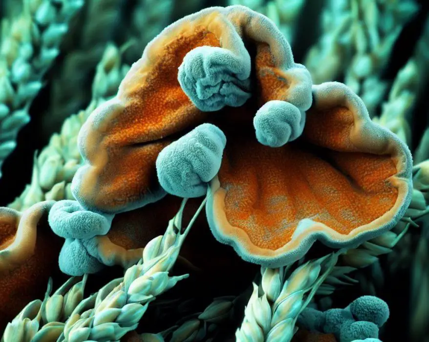 Fungus infecting wheat