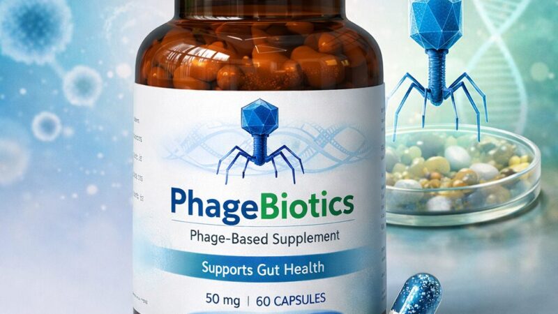 Phagebiotics Phage based supplement product for gut health