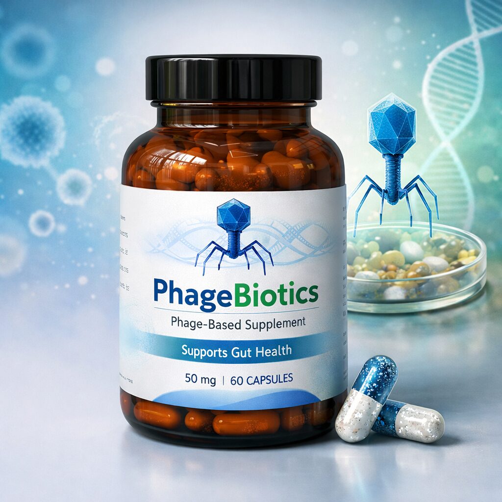 Phagebiotics Phage based supplement product for gut health